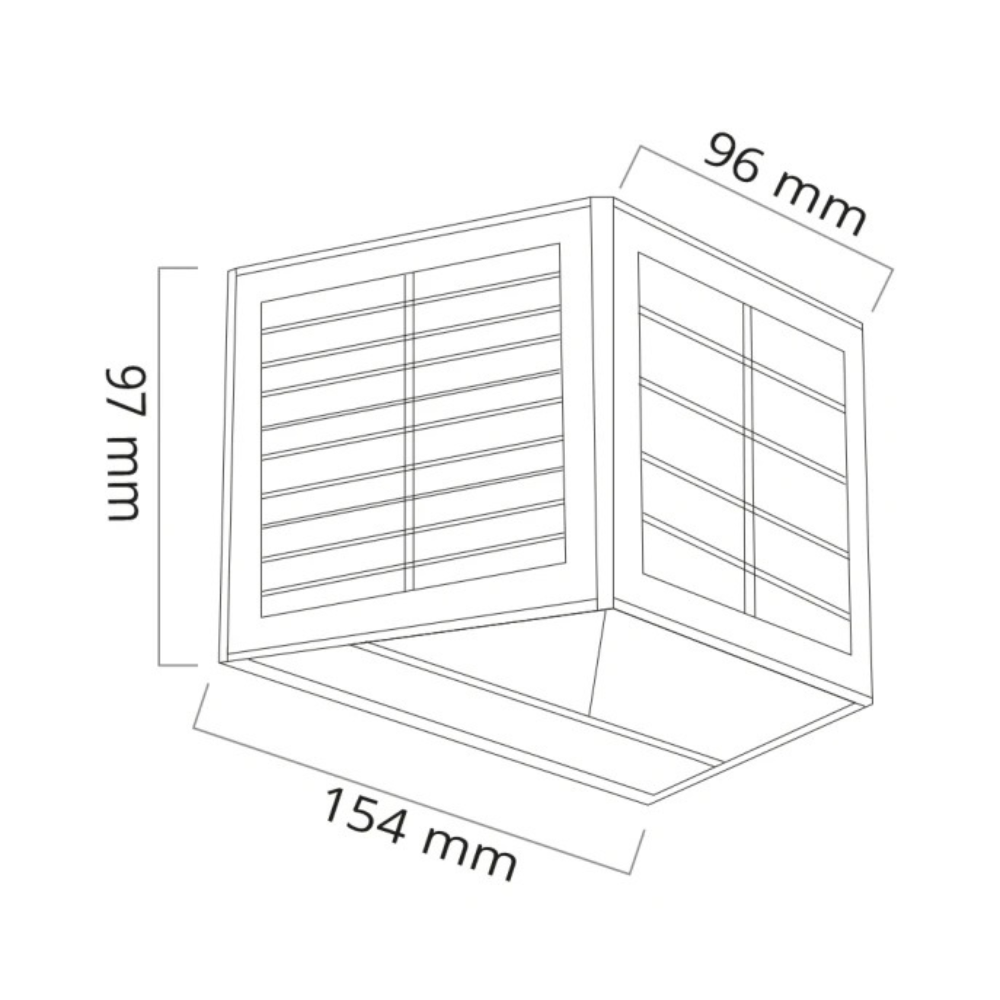 Solar Wandleuchte Außen – Kabellose LED Solar Lampe für Garten & Terrasse – Energiesparende Außenbeleuchtung mit Solarpanel