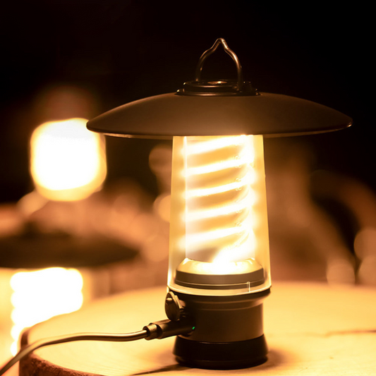 Vintage LED Tischlampe Warmweiß – USB aufladbar Stimmungslicht für Wohnzimmer, Outdoor & Deko