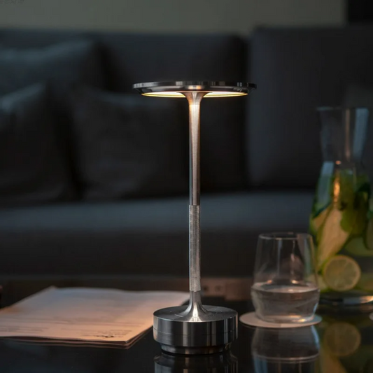 Kabellose LED Tischlampe mit Akku – Tragbare Designlampe mit Touch-Dimmer und USB-C fürs Wohnzimmer & Schlafzimmer