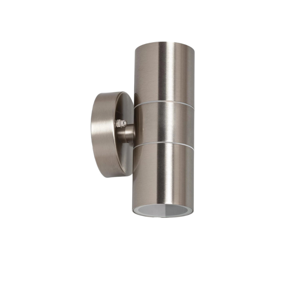 Edelstahl Außenwandleuchte Up & Down – GU10 Wandlampe für Außen & Innen, IP44