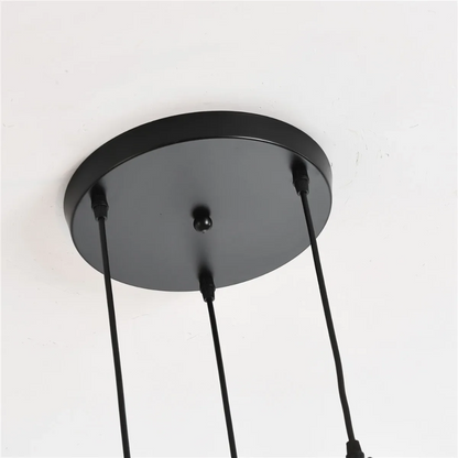 3-flammige Pendelleuchte Industrial Design – Vintage Deckenlampe aus Metall | E27 Retro Hängelampe für Wohnzimmer, Küche & Esszimmer