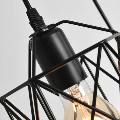 3-flammige Pendelleuchte Industrial Design – Vintage Deckenlampe aus Metall | E27 Retro Hängelampe für Wohnzimmer, Küche & Esszimmer