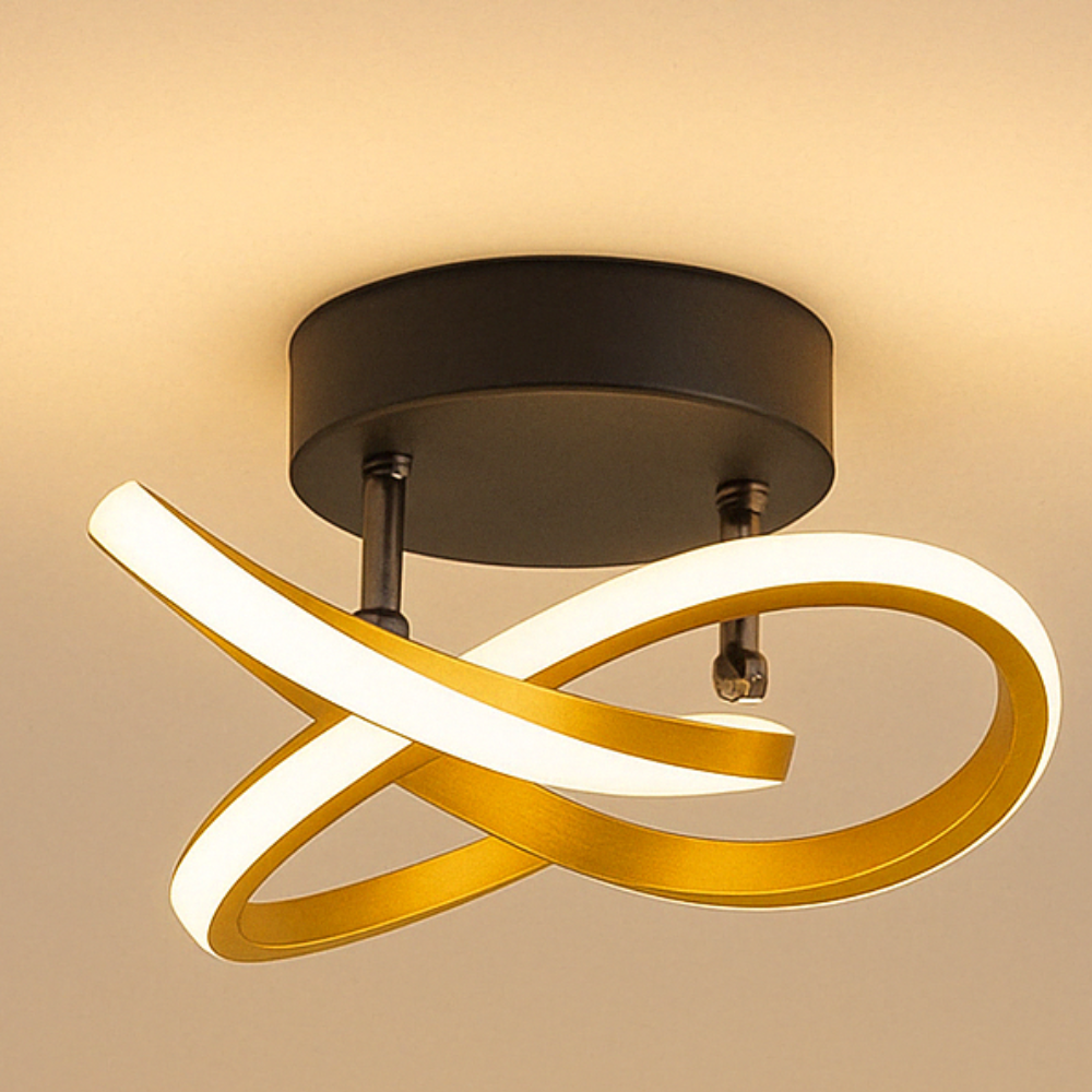 LED Deckenleuchte modern – Designer Deckenlampe für Wohnzimmer/Schlafzimmer, energiesparende Innenbeleuchtung, 3 Farben verfügbar