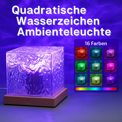 LED Glas Tischlampe – Designer Deko Lampe mit warmem Ambientelicht für Wohnzimmer & Schlafzimmer
