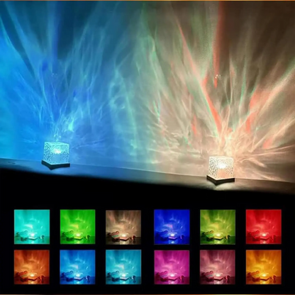 LED Glas Tischlampe – Designer Deko Lampe mit warmem Ambientelicht für Wohnzimmer & Schlafzimmer