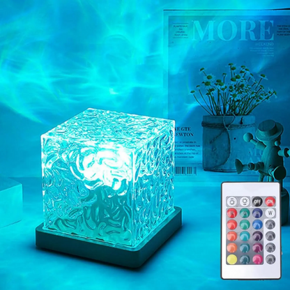 LED Glas Tischlampe – Designer Deko Lampe mit warmem Ambientelicht für Wohnzimmer & Schlafzimmer