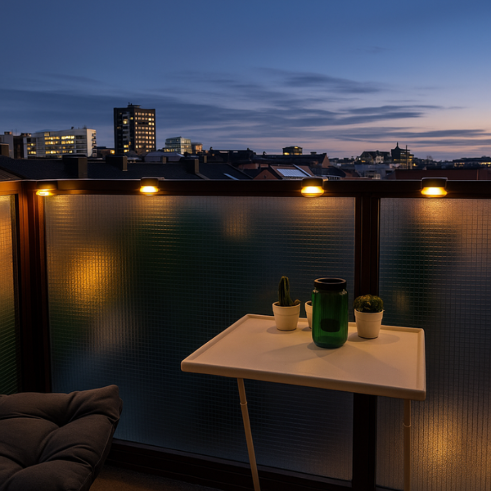 NooraLite | Solar LED Stufenlicht Außen – Treppenbeleuchtung Solar Warmweiß / Kaltweiß – Wetterfeste Garten & Wegbeleuchtung ohne Kabel