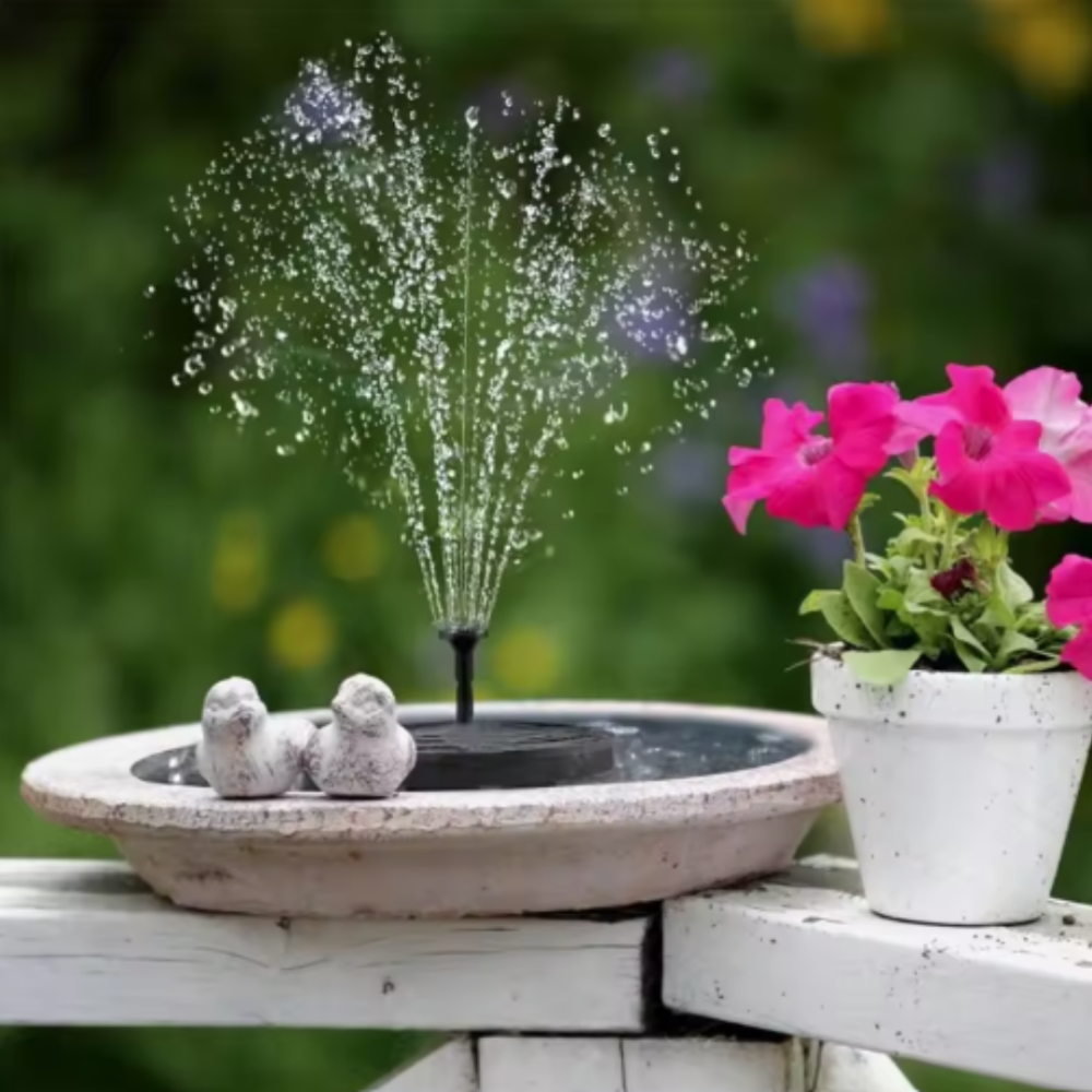 Solar Springbrunnen Pumpe für Garten & Vogelbad – kabellos, umweltfreundlich & einfach installiert | Solarbrunnen für Terrasse, Teich & Outdoor
