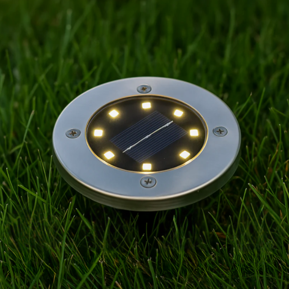 Solar Bodenleuchte LED – Outdoor Gartenbeleuchtung – Wasserdicht Bodenspot – Solar Wegeleuchte für Terrasse/Beet/Weg – Warmweiß & Kaltweiß