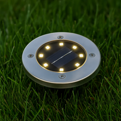 Solar Bodenleuchte LED – Outdoor Gartenbeleuchtung – Wasserdicht Bodenspot – Solar Wegeleuchte für Terrasse/Beet/Weg – Warmweiß & Kaltweiß
