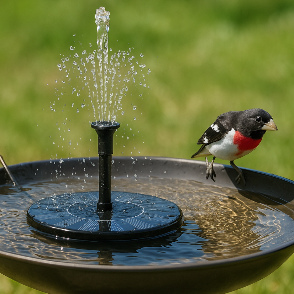 Solar Springbrunnen Pumpe für Garten & Vogelbad – kabellos, umweltfreundlich & einfach installiert | Solarbrunnen für Terrasse, Teich & Outdoor