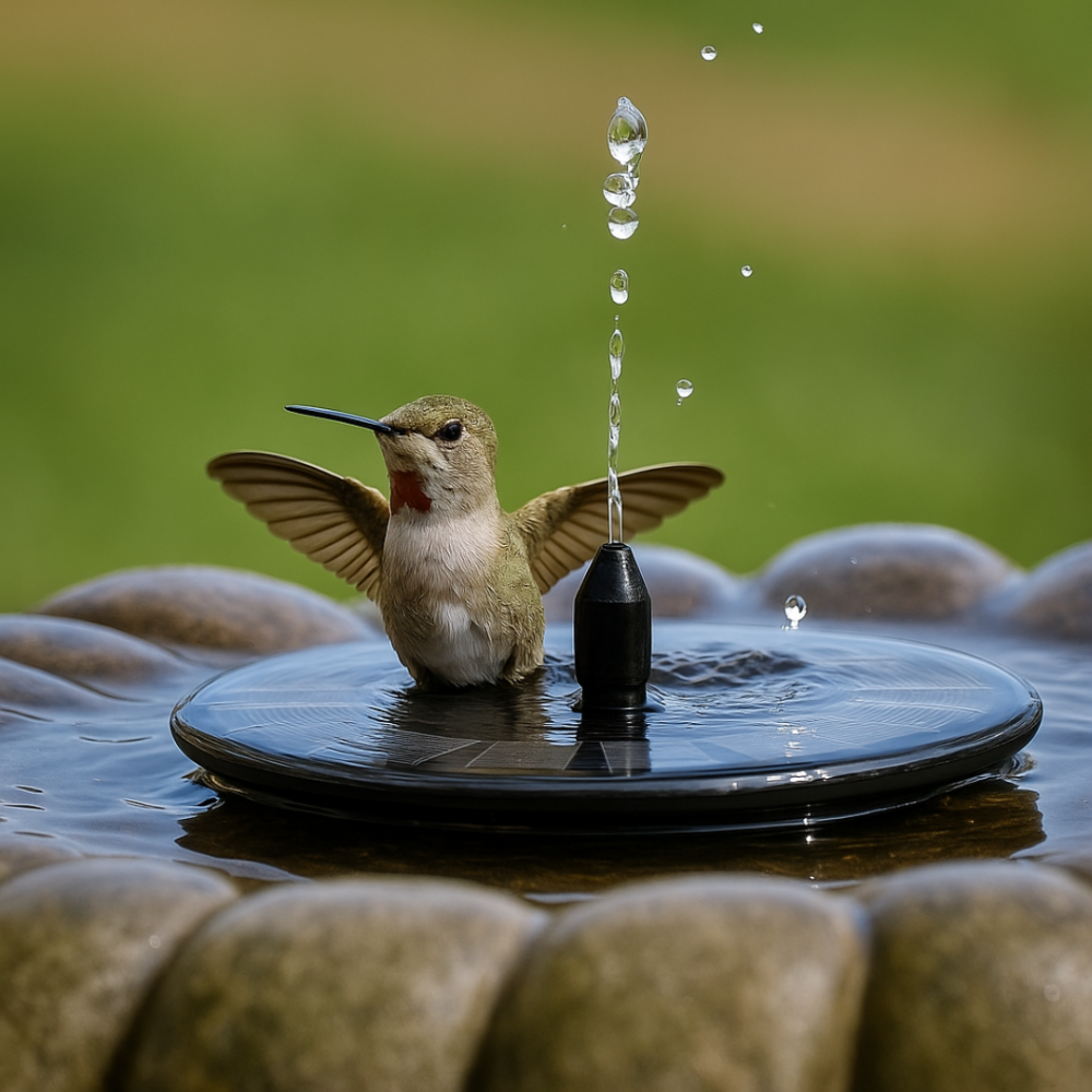 Solar Springbrunnen Pumpe für Garten & Vogelbad – kabellos, umweltfreundlich & einfach installiert | Solarbrunnen für Terrasse, Teich & Outdoor