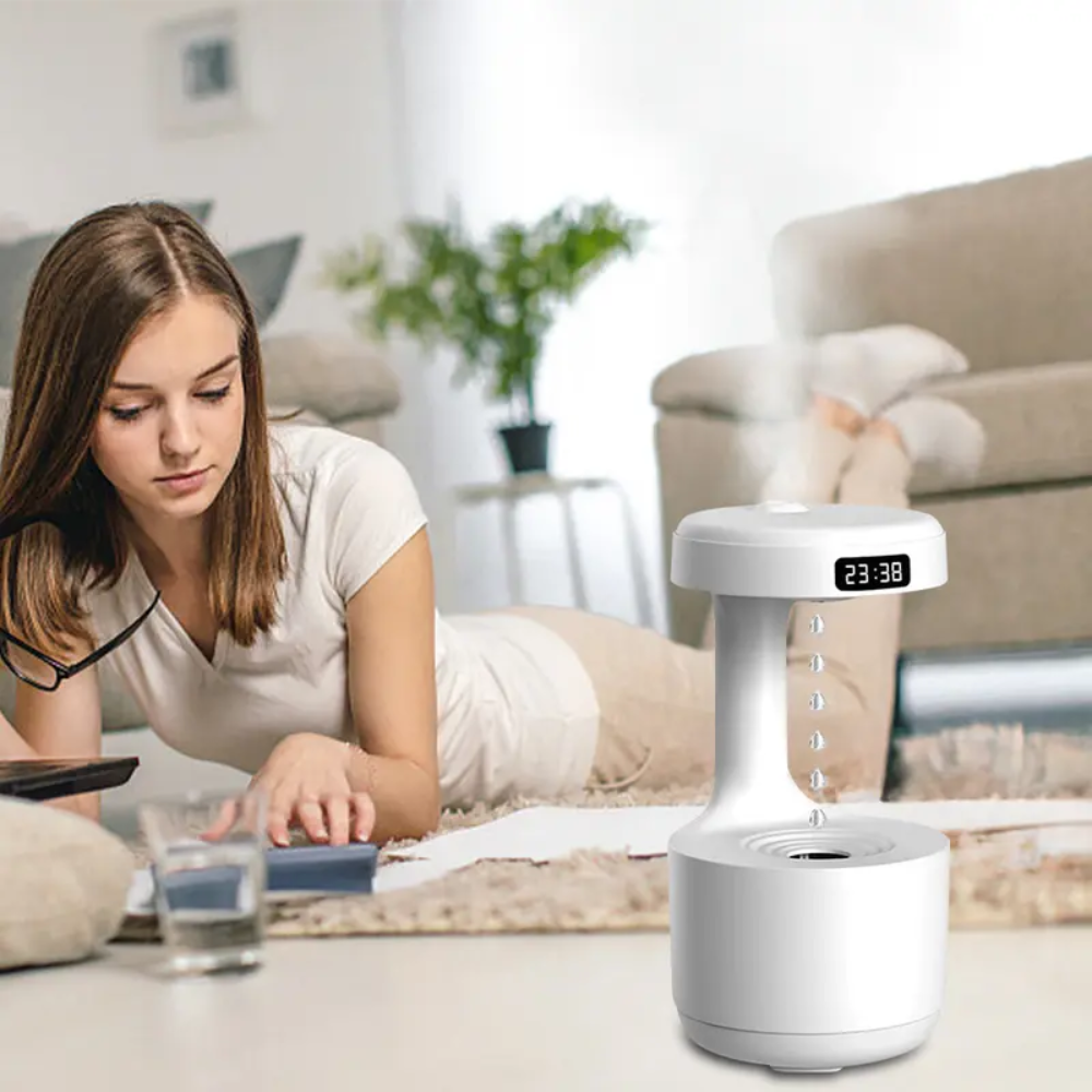 Anti-Schwerkraft Luftbefeuchter mit LED & Wasserdrop-Effekt