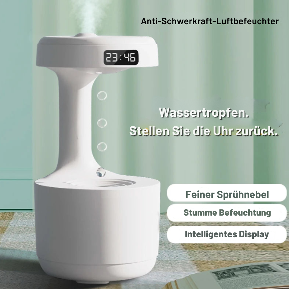 Anti-Schwerkraft Luftbefeuchter mit LED & Wasserdrop-Effekt