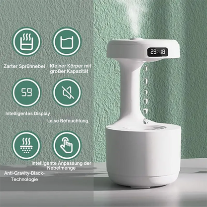 Anti-Schwerkraft Luftbefeuchter mit LED & Wasserdrop-Effekt