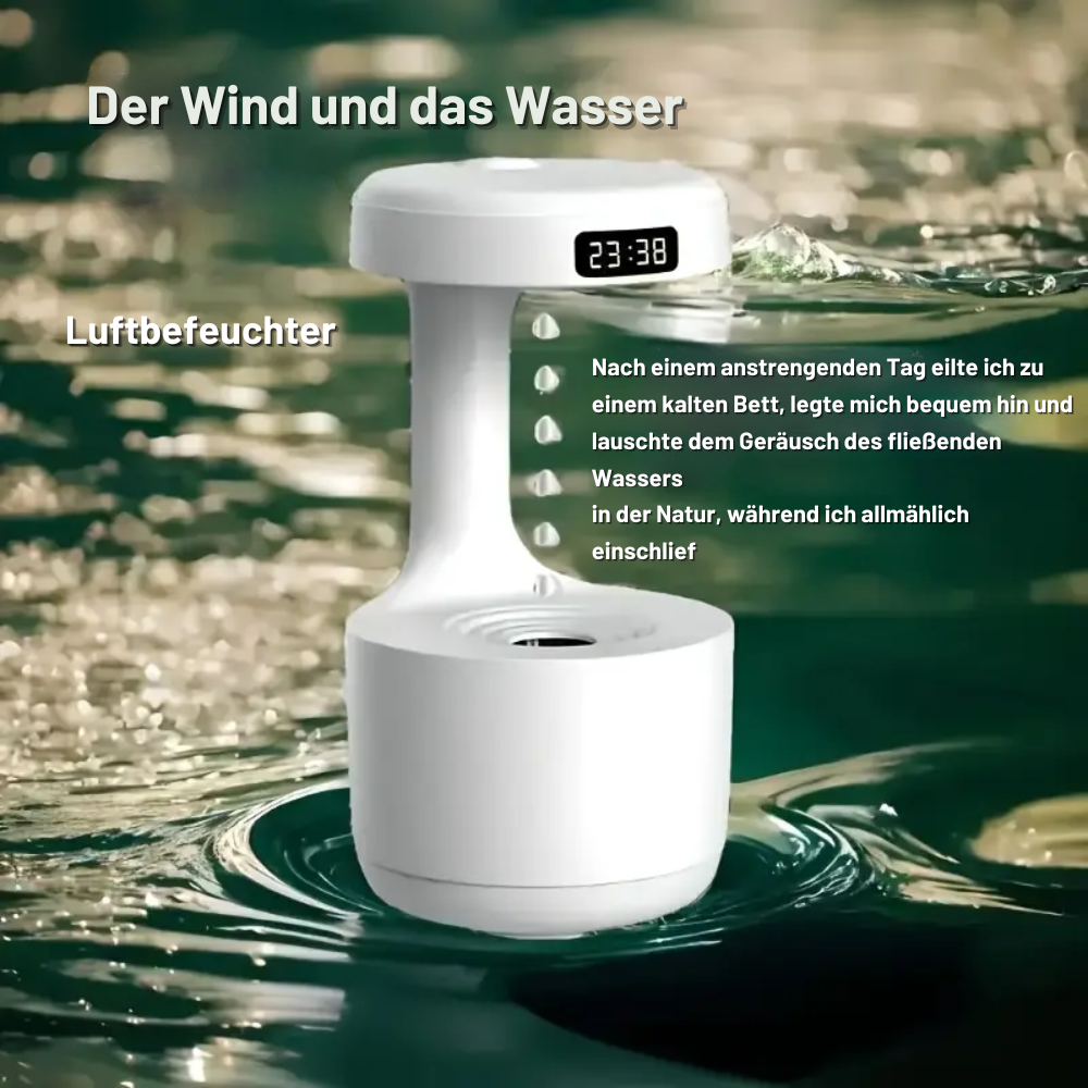 Anti-Schwerkraft Luftbefeuchter mit LED & Wasserdrop-Effekt