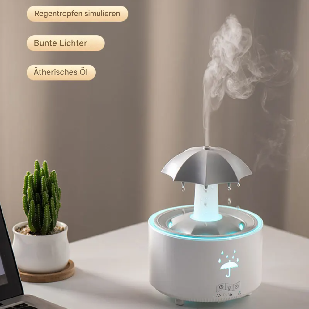 Stil-Ultraschall Aroma Diffuser & Luftbefeuchter mit LED-Farbwechsel, Duftlampe & Raumvernebelung für Zuhause