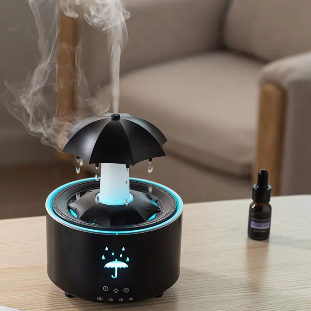 Stil-Ultraschall Aroma Diffuser & Luftbefeuchter mit LED-Farbwechsel, Duftlampe & Raumvernebelung für Zuhause