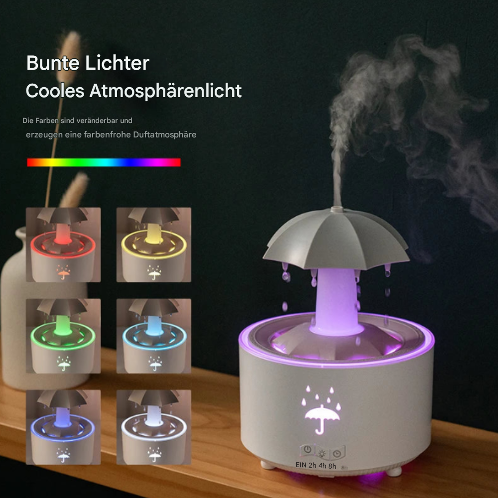 Stil-Ultraschall Aroma Diffuser & Luftbefeuchter mit LED-Farbwechsel, Duftlampe & Raumvernebelung für Zuhause