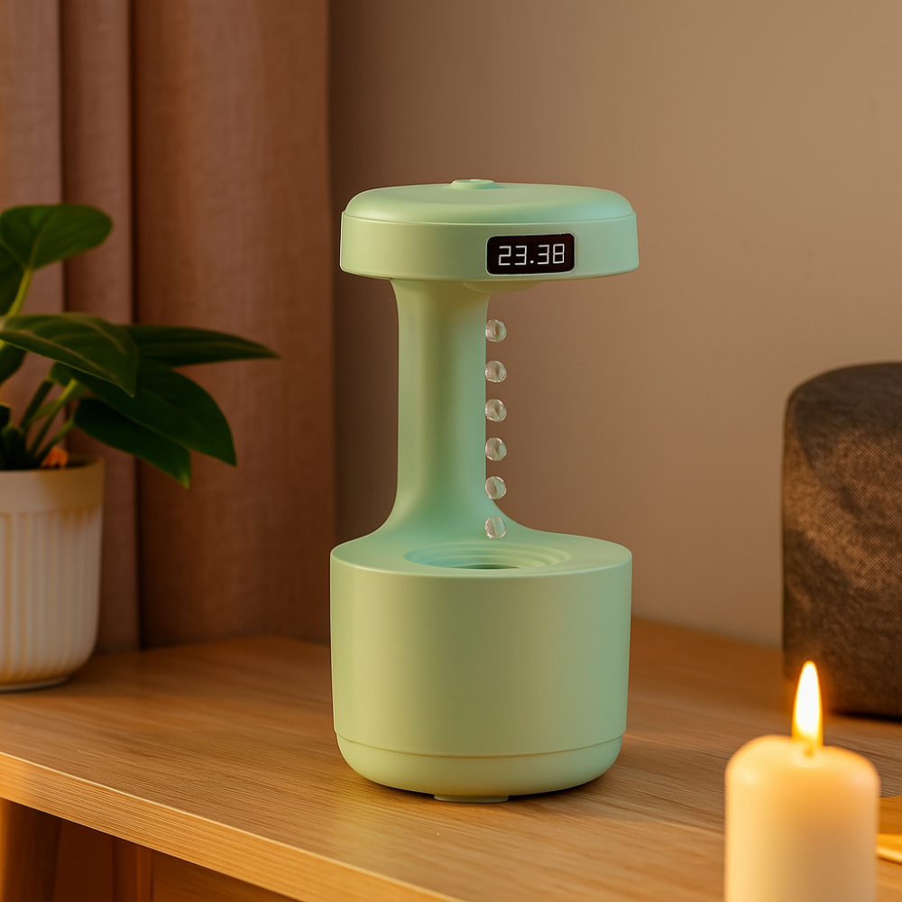 Anti-Schwerkraft Luftbefeuchter mit LED & Wasserdrop-Effekt