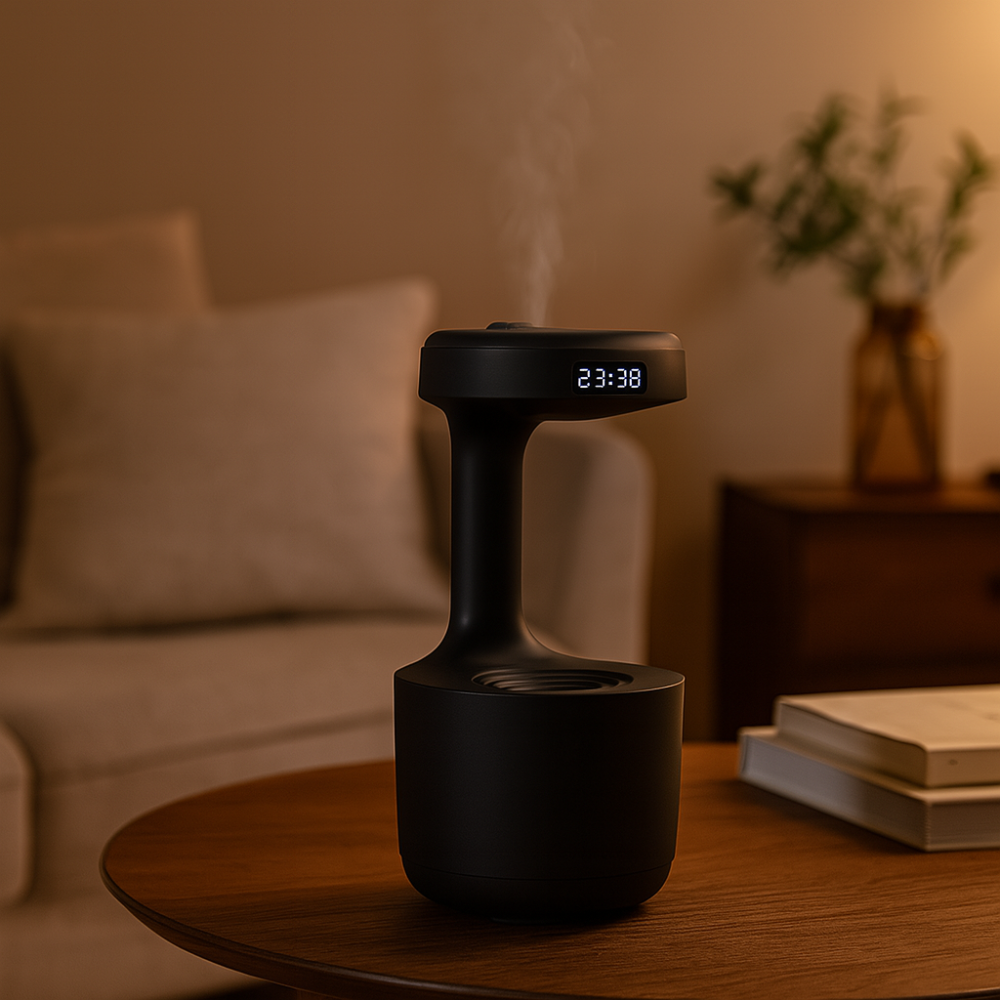 Anti-Schwerkraft Luftbefeuchter mit LED & Wasserdrop-Effekt