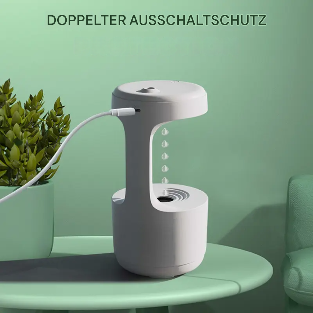 Anti-Schwerkraft Luftbefeuchter mit LED & Wasserdrop-Effekt