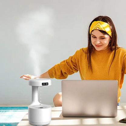 Anti-Schwerkraft Luftbefeuchter mit LED & Wasserdrop-Effekt