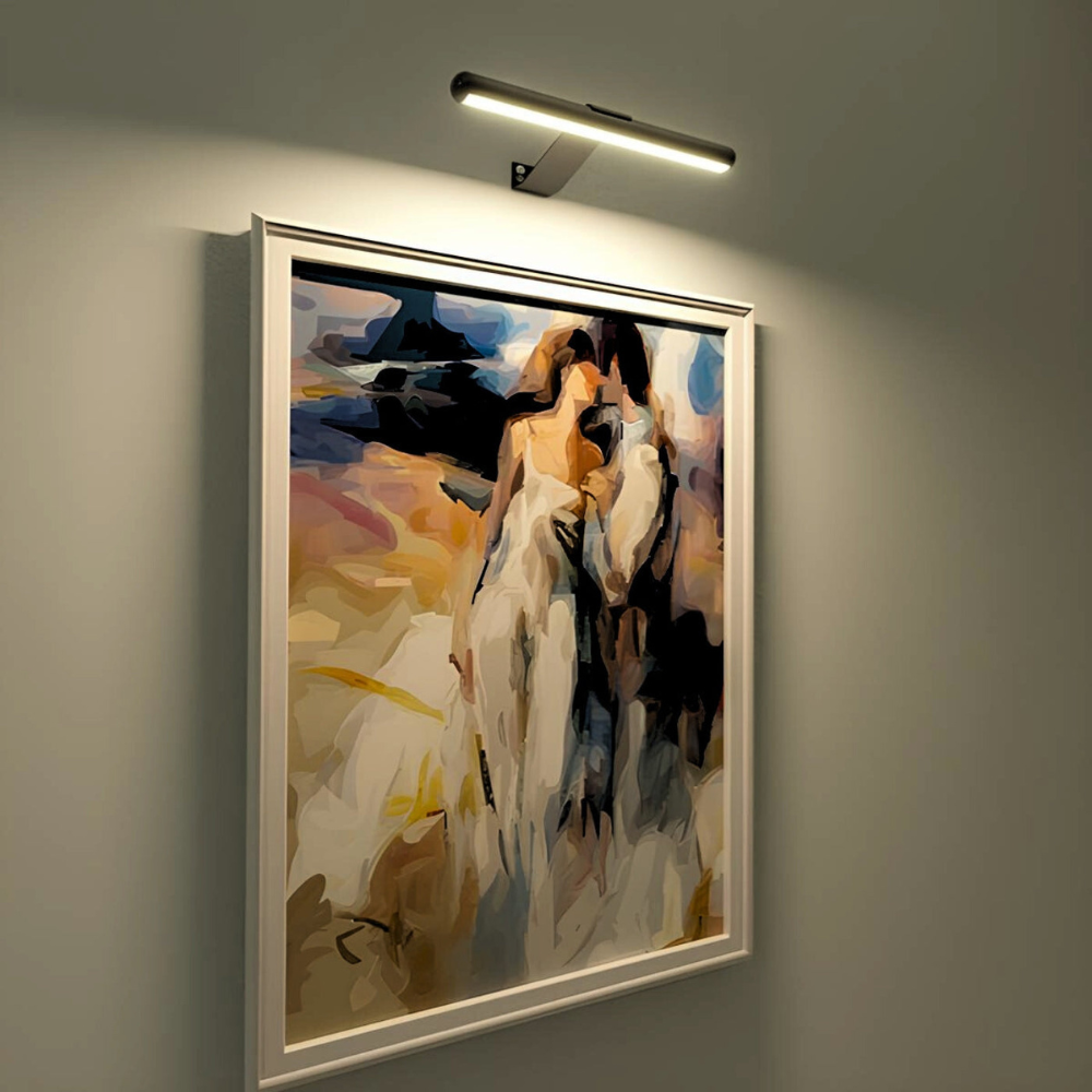 LED Bilderleuchte für Wand | Moderne Galeriebeleuchtung – 3 Farben (Schwarz/Gold/Weiß)
