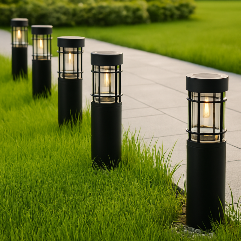 Solar LED Gartenleuchte – warme Außenbeleuchtung für Wege & Terrasse, wetterfest