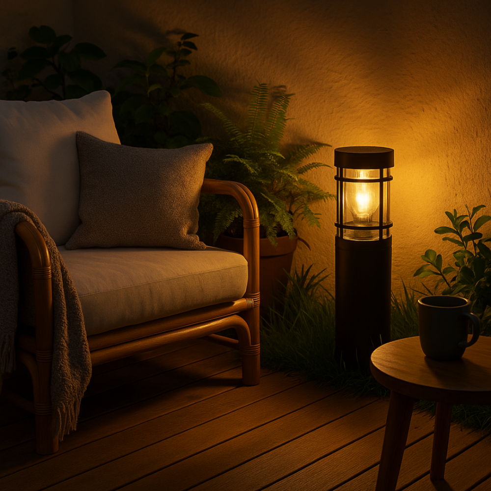 Solar LED Gartenleuchte – warme Außenbeleuchtung für Wege & Terrasse, wetterfest