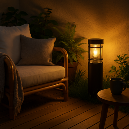 Solar LED Gartenleuchte – warme Außenbeleuchtung für Wege & Terrasse, wetterfest