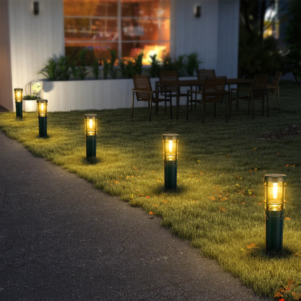 Solar LED Gartenleuchte – warme Außenbeleuchtung für Wege & Terrasse, wetterfest