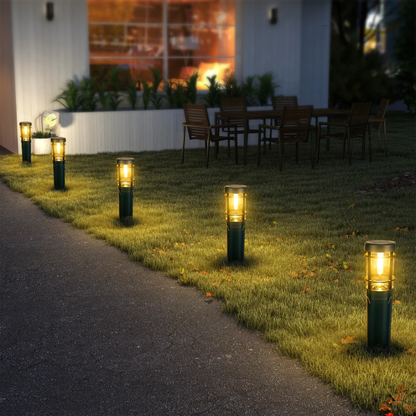Solar LED Gartenleuchte – warme Außenbeleuchtung für Wege & Terrasse, wetterfest