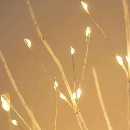 LED Birkenbaum Tischlampe – Warmweißes LED-Lichterbaum, Deko Baum für Wohnzimmer, Weihnachten & Festliche Stimmung