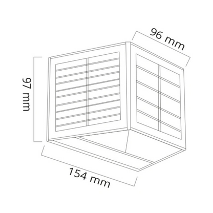 Solar Wandleuchte Außen – Kabellose LED Solar Lampe für Garten & Terrasse – Energiesparende Außenbeleuchtung mit Solarpanel
