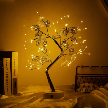 LED Bonsai Baum Lampe – Warmweißes Lichterbaum Nachtlicht | Deko Tischlampe für Wohnzimmer, Schlafzimmer & Geschenkideen