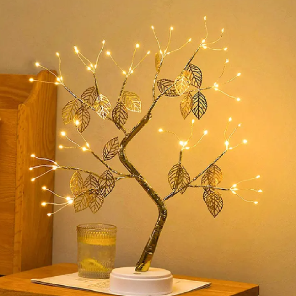 LED Bonsai Baum Lampe – Warmweißes Lichterbaum Nachtlicht | Deko Tischlampe für Wohnzimmer, Schlafzimmer & Geschenkideen