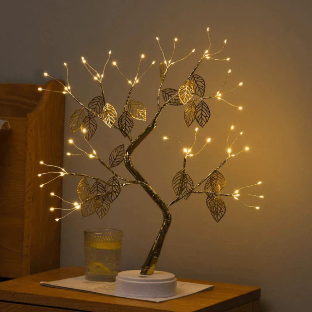LED Bonsai Baum Lampe – Warmweißes Lichterbaum Nachtlicht | Deko Tischlampe für Wohnzimmer, Schlafzimmer & Geschenkideen