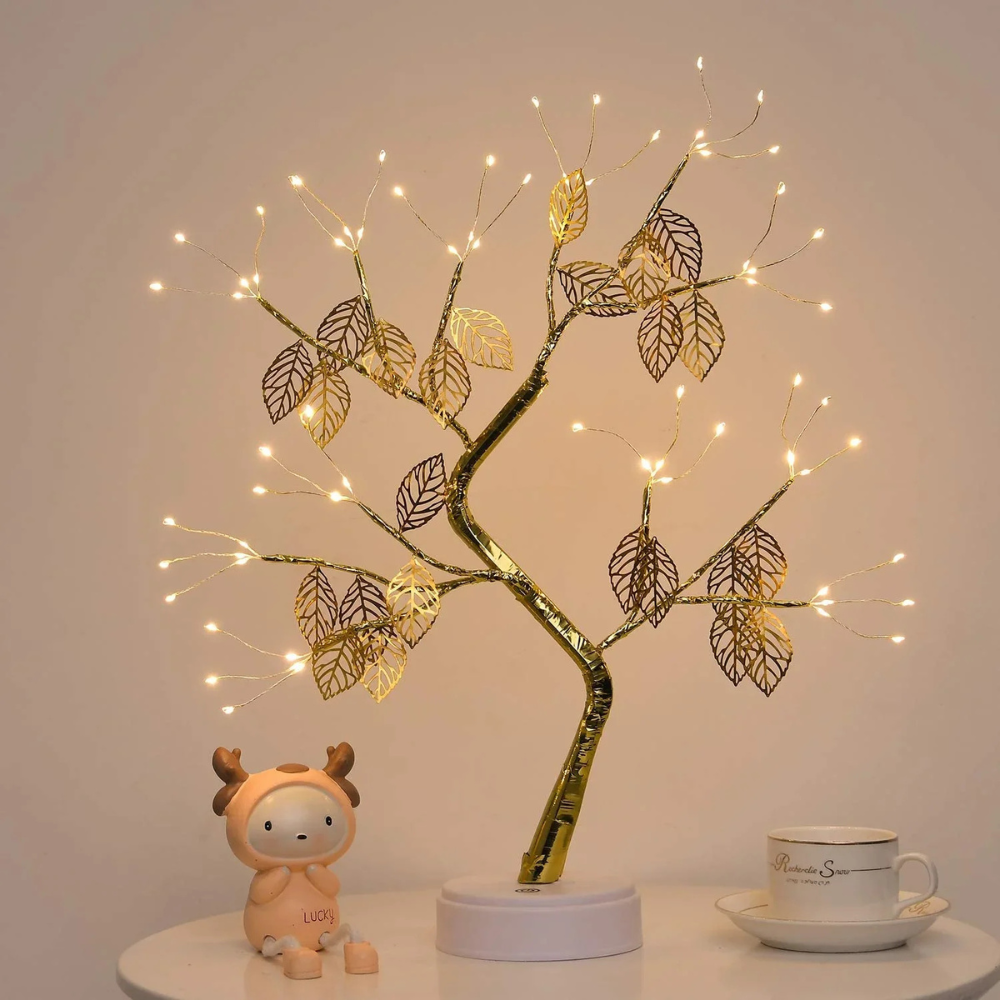 LED Bonsai Baum Lampe – Warmweißes Lichterbaum Nachtlicht | Deko Tischlampe für Wohnzimmer, Schlafzimmer & Geschenkideen