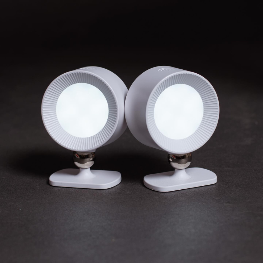 Kabellose LED Wandleuchte – Wiederaufladbar, Dimmbar, 360° Drehbar, Magnetische Wandlampe für Innenräume