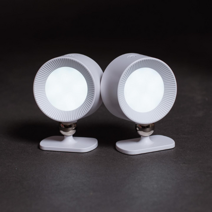 Kabellose LED Wandleuchte – Wiederaufladbar, Dimmbar, 360° Drehbar, Magnetische Wandlampe für Innenräume