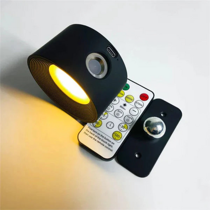 Kabellose LED Wandleuchte – Wiederaufladbar, Dimmbar, 360° Drehbar, Magnetische Wandlampe für Innenräume