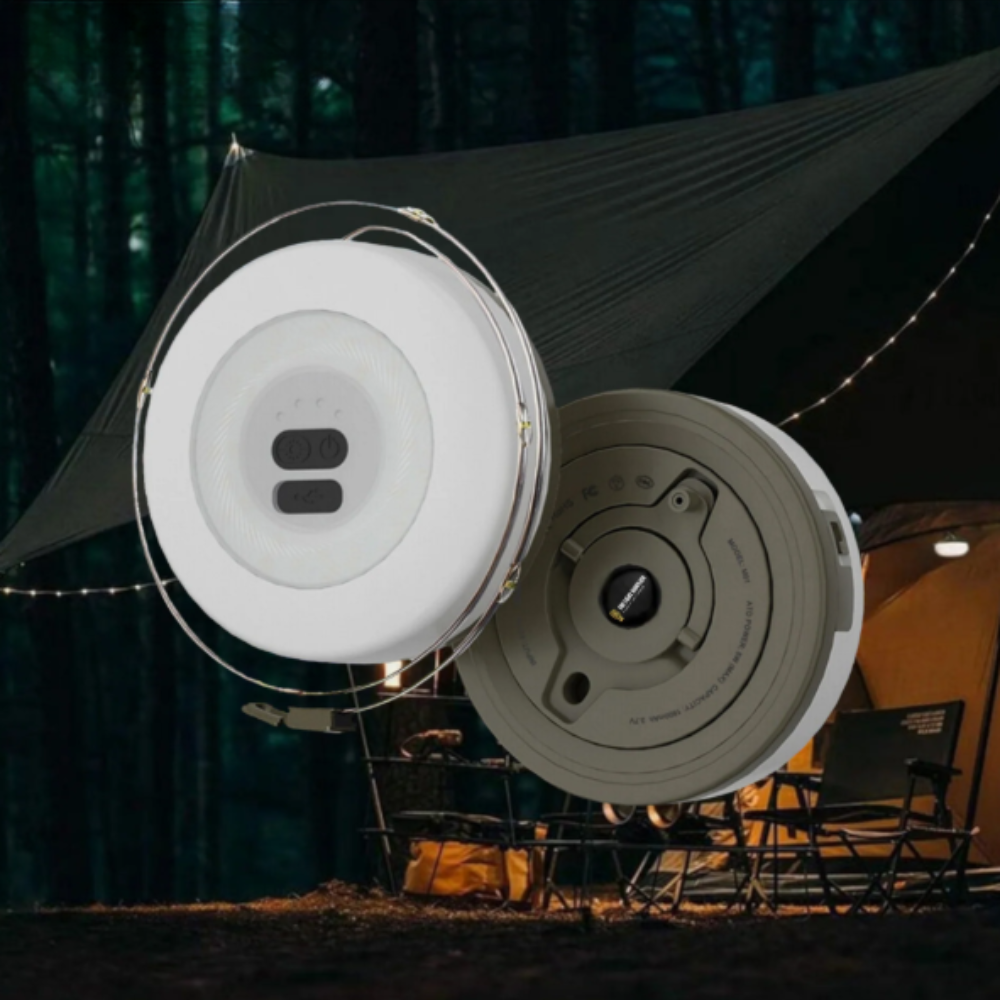 Solar LED Lichterkette Outdoor – Wiederaufladbare Gartenbeleuchtung & Camping Lampe – Warmweiß, Wasserdicht, USB/Solar Ladefunktion