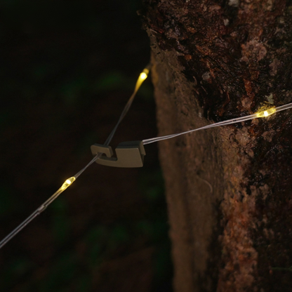 Solar LED Lichterkette Outdoor – Wiederaufladbare Gartenbeleuchtung & Camping Lampe – Warmweiß, Wasserdicht, USB/Solar Ladefunktion