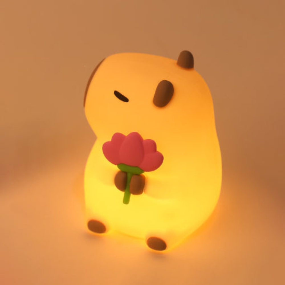 LED Nachtlicht Kinder – Süßes Tier Nachtlampe | Warmes Schlaflicht Baby & Kinderzimmer | USB Wiederaufladbar