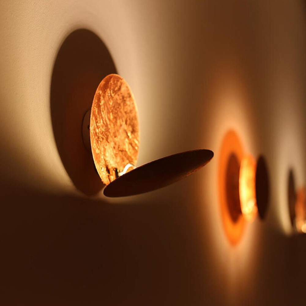 LED Wandleuchte Gold – Moderne schwenkbare Designlampe 30° verstellbar für Wohnzimmer & Schlafzimmer