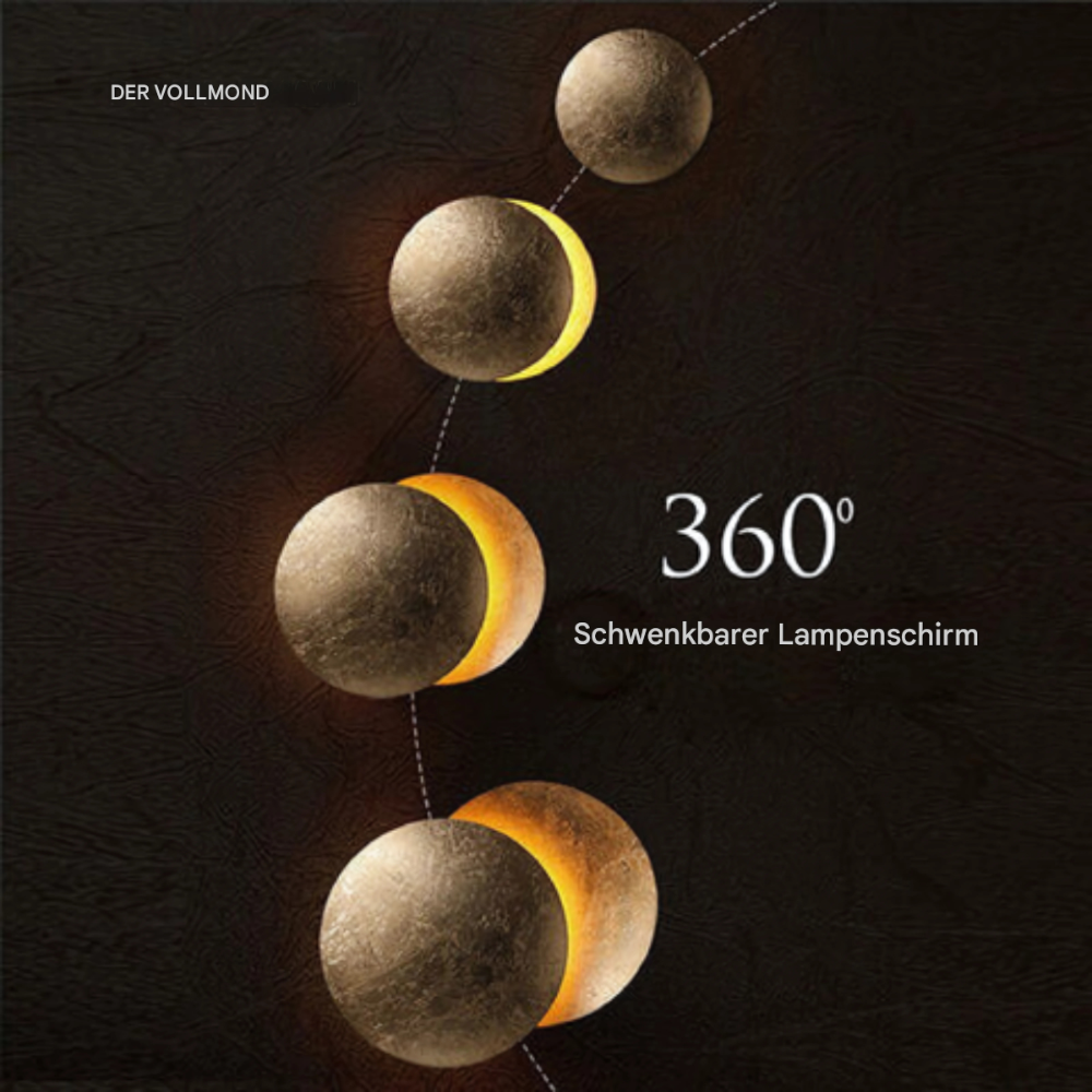 LED Wandleuchte Gold – Moderne schwenkbare Designlampe 30° verstellbar für Wohnzimmer & Schlafzimmer