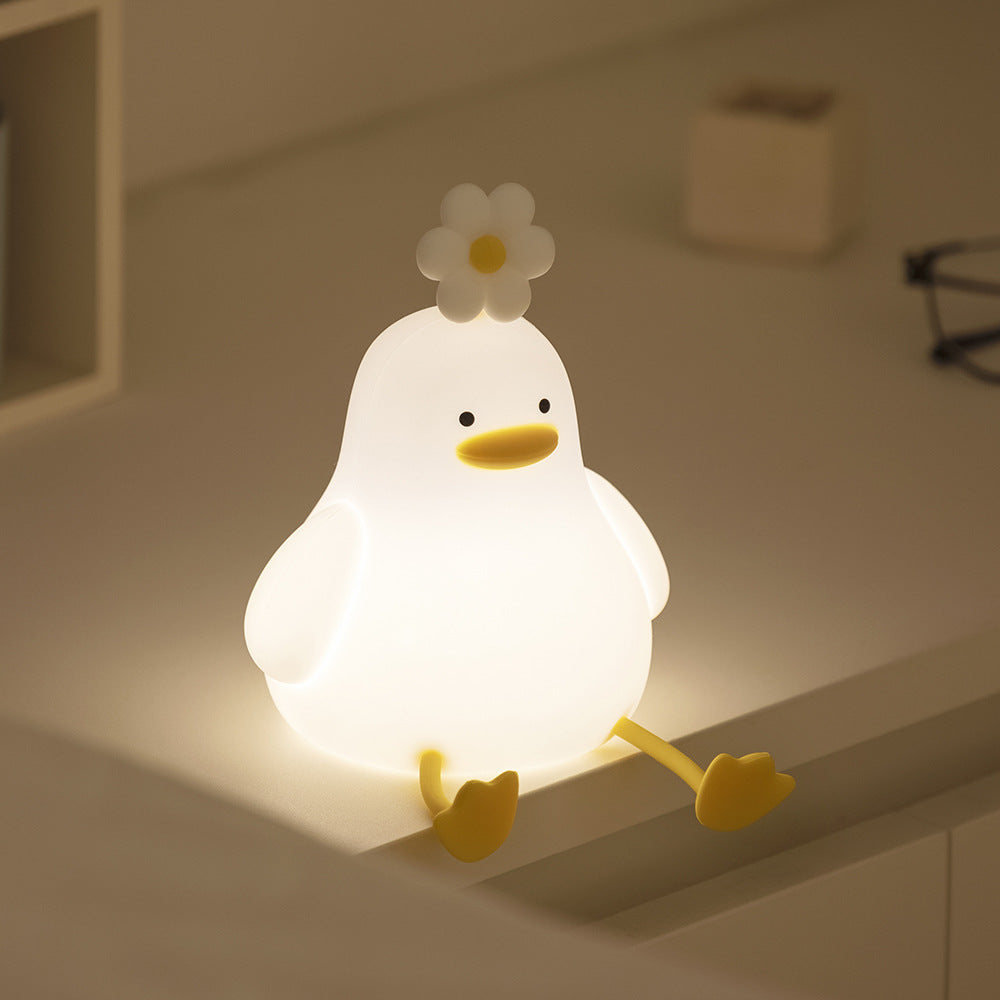 LED-Nachtlicht – Niedliches Silikon-Nachtlicht für Kinder, USB-aufladbar, warmes Nachtlicht für Baby- und Kinderzimmer