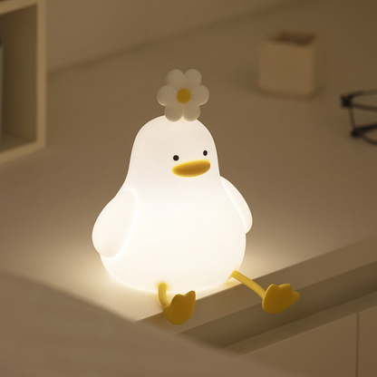 LED-Nachtlicht – Niedliches Silikon-Nachtlicht für Kinder, USB-aufladbar, warmes Nachtlicht für Baby- und Kinderzimmer