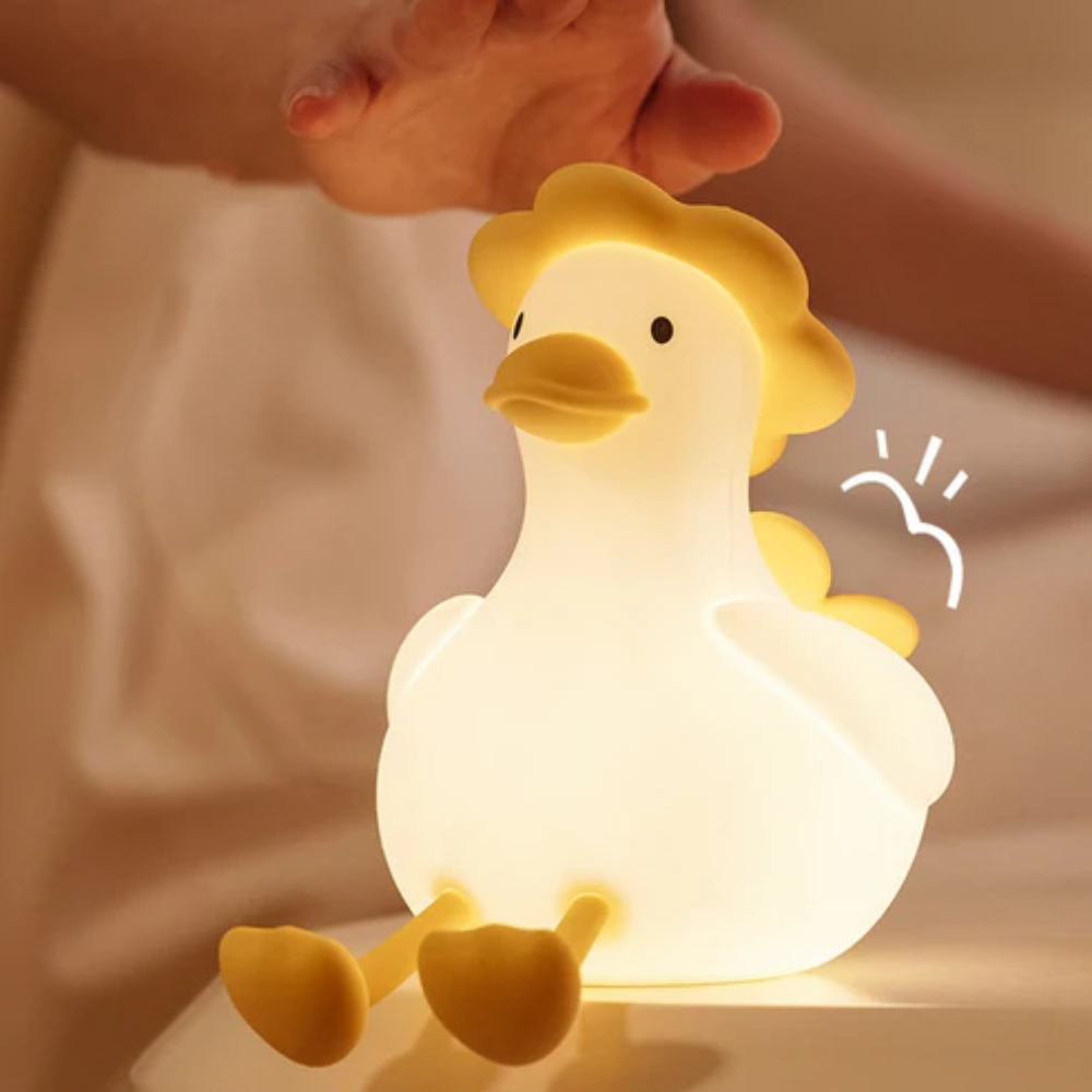 LED-Nachtlicht – Niedliches Silikon-Nachtlicht für Kinder, USB-aufladbar, warmes Nachtlicht für Baby- und Kinderzimmer